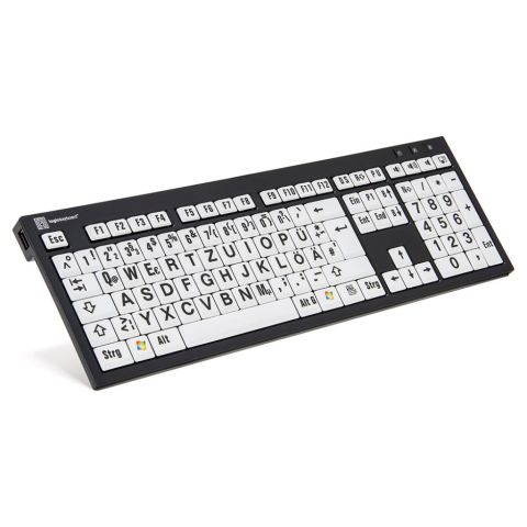 Nero XL Toetsenbord met grote letters zwart/wit UK