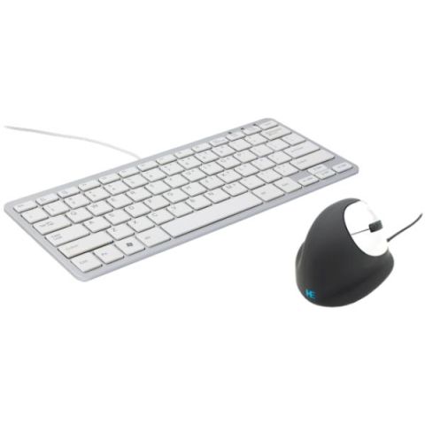 Ergonomische set: Ergo Compact toetsenbord US & HE mouse