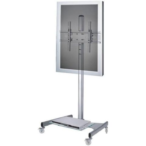 Monitorstandaard mobiel LCD&Plasma meubel deluxe zilver