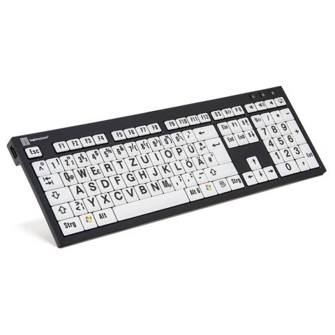 Nero XL Toetsenbord met grote letters zwart/wit DE