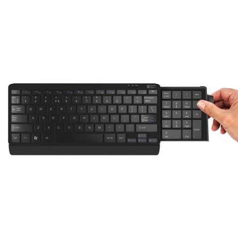ErgoSlide Compact mini toetsenbord bedraad US zwart